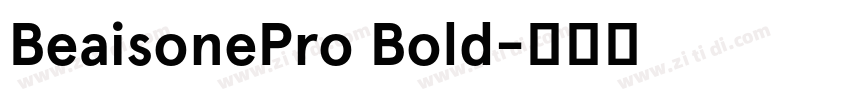 BeaisonePro Bold字体转换